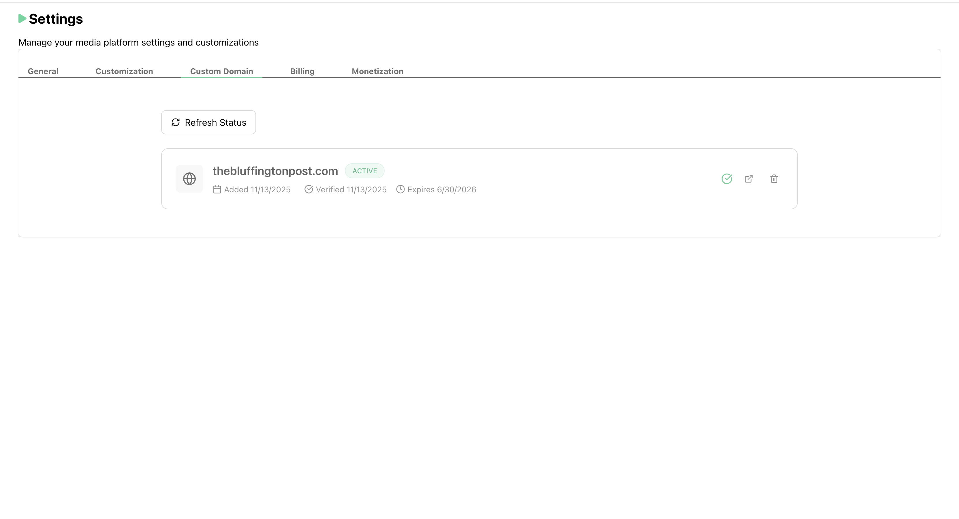 Your brand, your domain