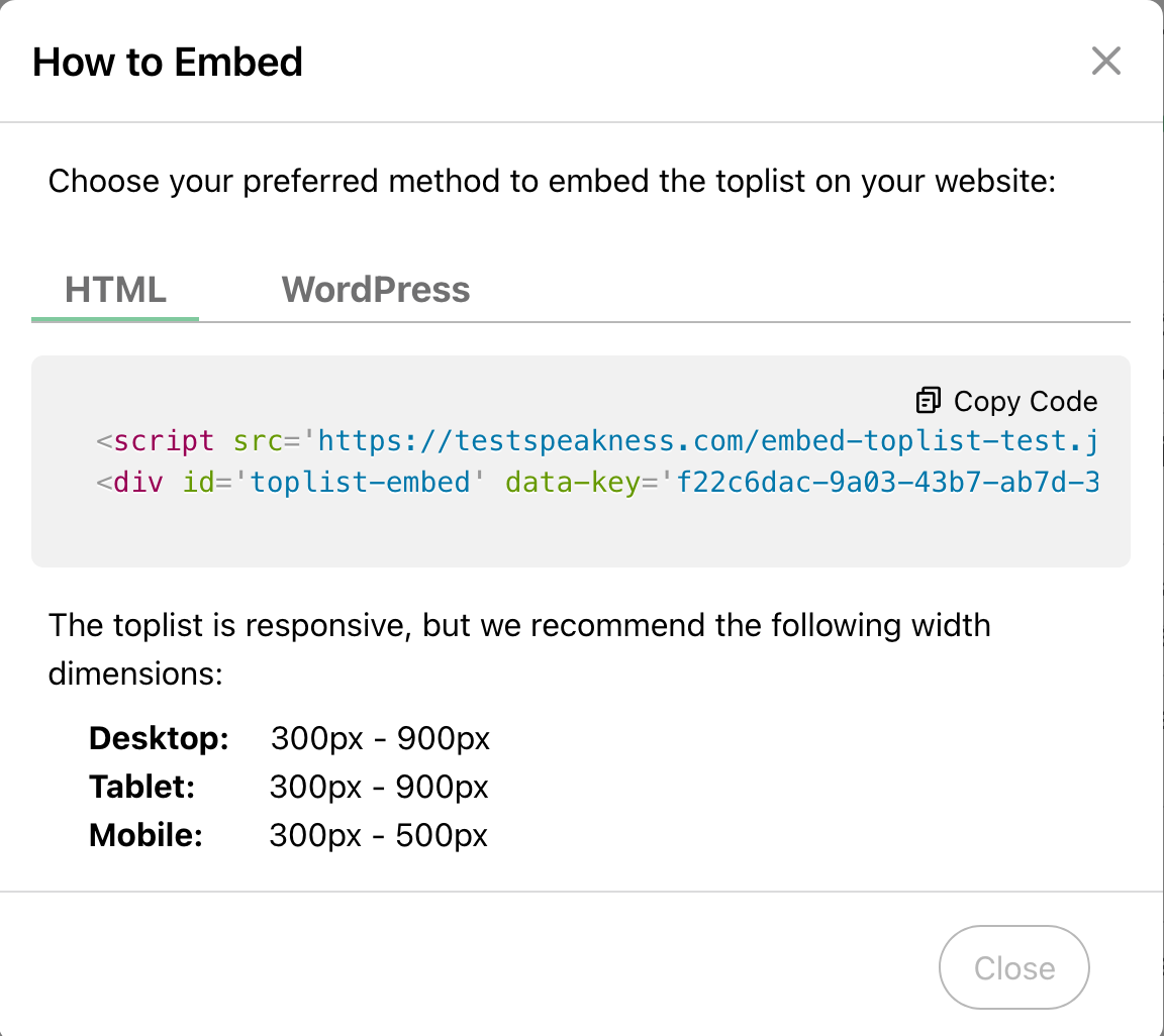 Up and running in minutes