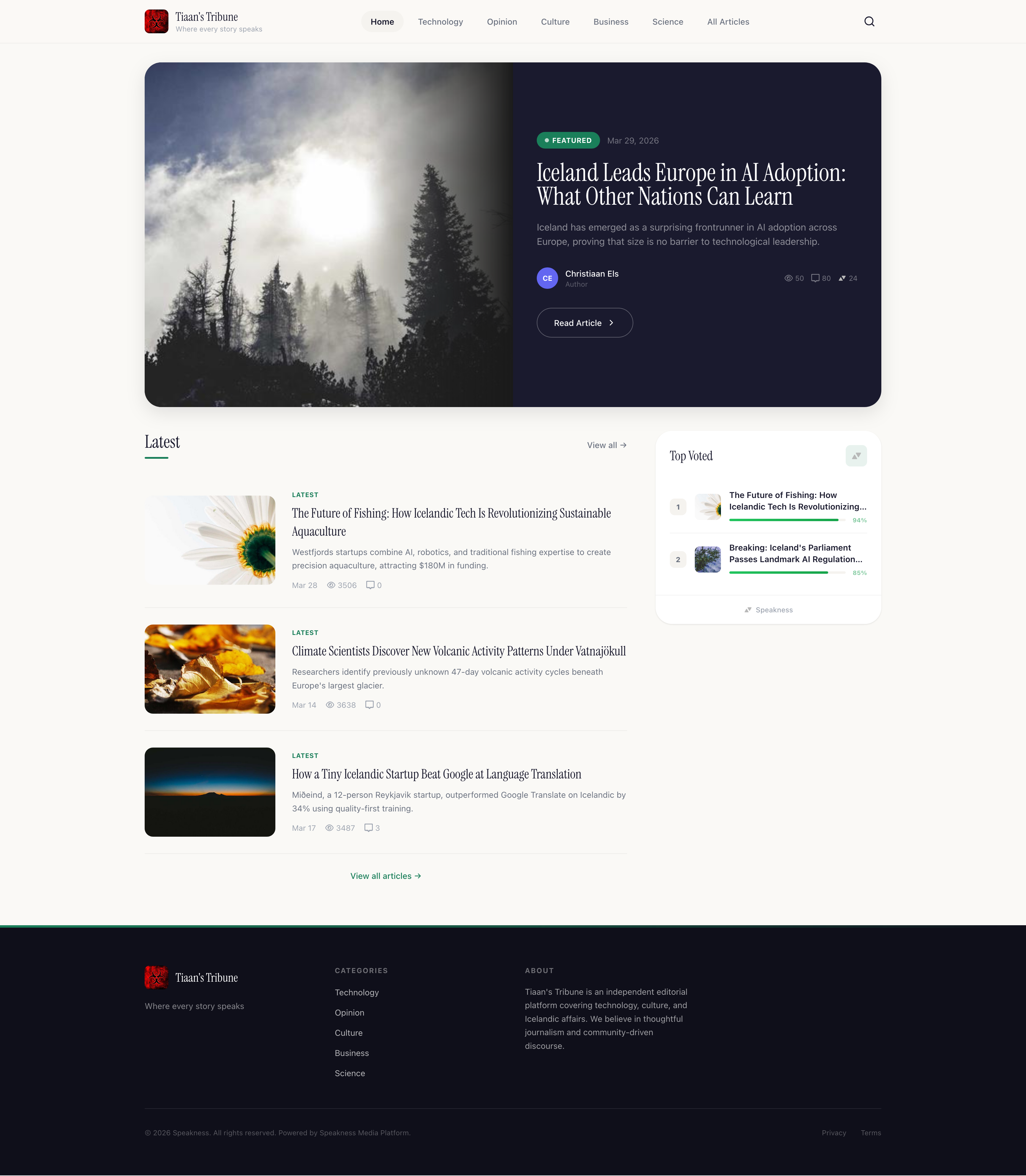 Your site, ready to go